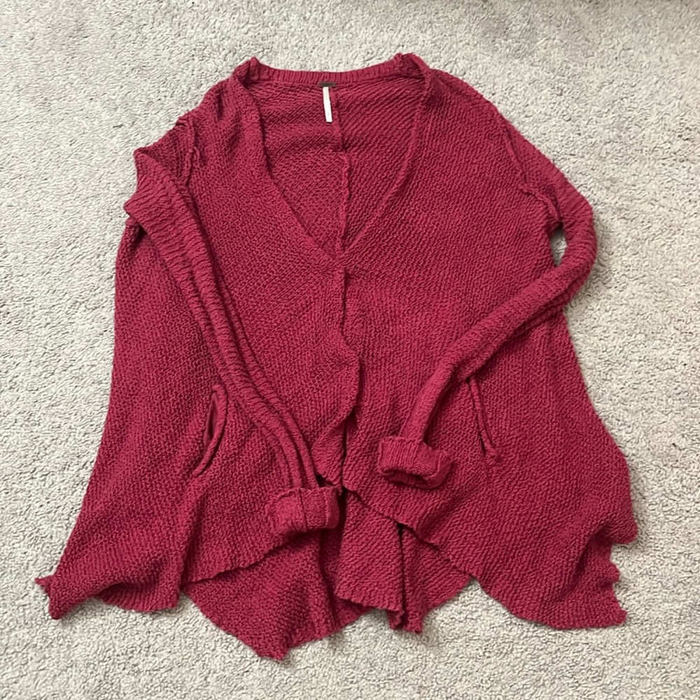 Free people cardigan Rose in XS! Like new